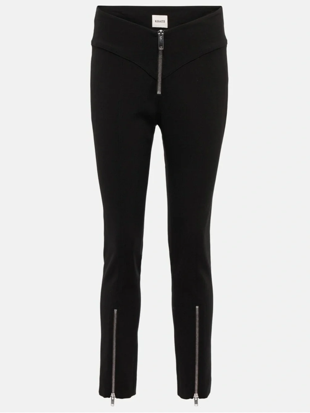 Khaite Meadow black pants with zip ankles Size 6 - Picture 1 of 11